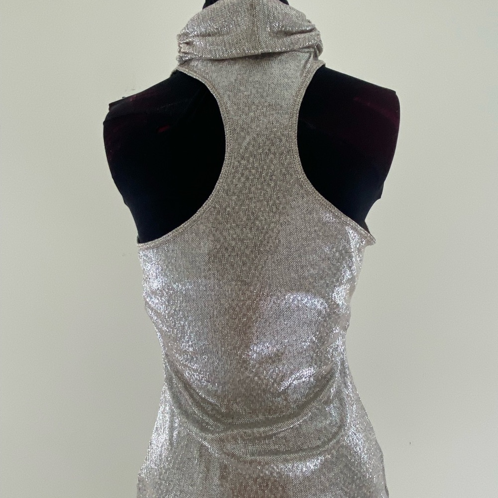 Metallic Turtleneck top
